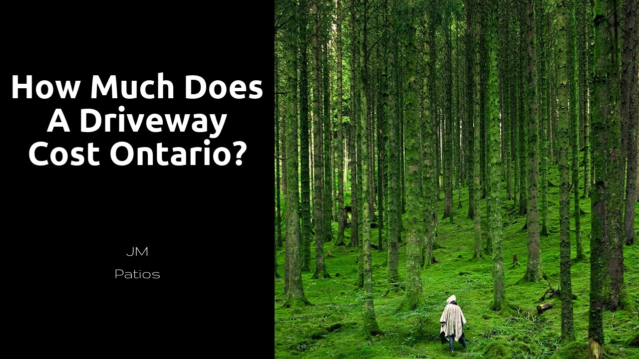 How much does a driveway cost Ontario?